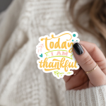 Today I Am Thankful Stickers | Faith sticker pack, designed with a clean matte look, suitable for notebooks, planners, journals, laptops, phone cases and scrapbooks, offering quiet inspiration throughout the day. - Image 3