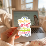 A Grateful Heart Is A Magnet For Miracles Stickers | Gratitude mini decal pack, crafted with attention to detail, suitable for notebooks, planners, journals, laptops, phone cases and scrapbooks, making a thoughtful small gift for loved ones. - Image 2