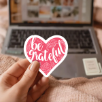 Be Grateful Stickers | Gratitude sticker pack, crafted with attention to detail, ideal for planners, journals, notebooks, laptops, phone cases and scrapbooks, bringing subtle motivation to creative spaces. - Image 2