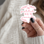Find Gratitude In All The Moments Stickers | Motivational sticker collection, printed with a neat and refined appearance, great for journals, planners, laptops, phone cases, notebooks and craft pages, bringing subtle motivation to creative spaces.