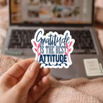 Gratitude Is The Best Attitude Stickers | Faith sticker set, designed with a clean matte look, ideal for planners, journals, notebooks, laptops, phone cases and scrapbooks, supporting personal reflection through simple visuals. - Image 2