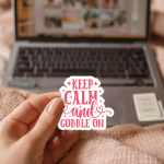 Keep Calm And Gobble On Stickers | Inspirational sticker set, printed with a neat and refined appearance, great for journals, planners, laptops, phone cases, notebooks and craft pages, offering quiet inspiration throughout the day. - Image 3