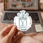 April Showers Bring May Flowers Stickers | Gratitude quote sticker set, finished with smooth detailed printing, ideal for planners, journals, notebooks, laptops, phone cases and scrapbooks, supporting personal reflection through simple visuals. - Image 2