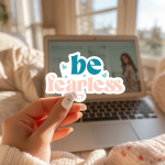 Be Fearless Stickers | Faith sticker pack, printed with a neat and refined appearance, great for journals, planners, laptops, phone cases, notebooks and craft pages, bringing subtle motivation to creative spaces.