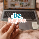 Be Fearless Stickers | Faith sticker pack, printed with a neat and refined appearance, great for journals, planners, laptops, phone cases, notebooks and craft pages, bringing subtle motivation to creative spaces. - Image 2