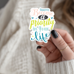 Become A Priority In Your Life Stickers | Kindness sticker collection, crafted with attention to detail, ideal for planners, journals, notebooks, laptops, phone cases and scrapbooks, making a thoughtful small gift for loved ones. - Image 2