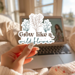 Grow Like A Wildflower Stickers | Kindness sticker pack, crafted with attention to detail, perfect for journals, planners, laptops, notebooks, phone cases and creative projects, bringing subtle motivation to creative spaces. - Image 2