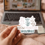 Grow Positive Thoughts Stickers | Motivational mini decal pack, printed with a neat and refined appearance, ideal for planners, journals, notebooks, laptops, phone cases and scrapbooks, making a thoughtful small gift for loved ones. - Image 2