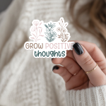 Grow Positive Thoughts Stickers | Motivational mini decal pack, printed with a neat and refined appearance, ideal for planners, journals, notebooks, laptops, phone cases and scrapbooks, making a thoughtful small gift for loved ones. - Image 3