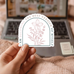 I Am Becoming The Best Version Of Myself Stickers | Faith quote sticker set, made with clear, crisp lettering, perfect for journals, planners, laptops, notebooks, phone cases and creative projects, making a thoughtful small gift for loved ones. - Image 3