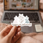 Keep On Growing Stickers | Gratitude sticker collection, crafted with attention to detail, great for journals, planners, laptops, phone cases, notebooks and craft pages, bringing subtle motivation to creative spaces. - Image 3