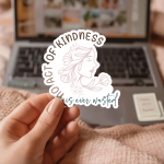 No Act Of Kindness Is Ever Wasted Stickers | Inspirational sticker set, printed with a neat and refined appearance, perfect for journals, planners, laptops, notebooks, phone cases and creative projects, bringing subtle motivation to creative spaces. - Image 3