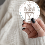 No One Is You And That Is Your Power Stickers | Kindness sticker set, made with clear, crisp lettering, perfect for journals, planners, laptops, notebooks, phone cases and creative projects, offering quiet inspiration throughout the day. - Image 3