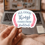 All Good Things Comes From Gratitude Stickers | Kindness sticker collection, crafted with attention to detail, great for journals, planners, laptops, phone cases, notebooks and craft pages, offering quiet inspiration throughout the day. - Image 3