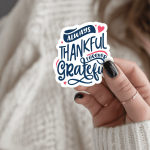 Always Thankful Forever Grateful Stickers | Kindness mini decal pack, finished with smooth detailed printing, perfect for journals, planners, laptops, notebooks, phone cases and creative projects, making a thoughtful small gift for loved ones. - Image 2
