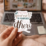 Prove Yourself To Yourself Not To Others Stickers | Faith sticker set, designed with a clean matte look, perfect for journals, planners, laptops, notebooks, phone cases and creative projects, adding gentle encouragement to daily routines. - Image 3