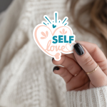 Self Love Stickers | Motivational sticker collection, printed with a neat and refined appearance, great for journals, planners, laptops, phone cases, notebooks and craft pages, adding gentle encouragement to daily routines.