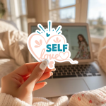 Self Love Stickers | Motivational sticker collection, printed with a neat and refined appearance, great for journals, planners, laptops, phone cases, notebooks and craft pages, adding gentle encouragement to daily routines. - Image 2