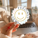 All Feelings Are Okay Stickers | Inspirational mini decal pack, printed with a neat and refined appearance, suitable for notebooks, planners, journals, laptops, phone cases and scrapbooks, bringing subtle motivation to creative spaces. - Image 2