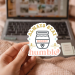 Always Stay Humble Stickers | Gratitude mini decal pack, crafted with attention to detail, suitable for notebooks, planners, journals, laptops, phone cases and scrapbooks, bringing subtle motivation to creative spaces. - Image 2