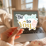 Be Good To You Stickers | Kindness sticker collection, designed with a clean matte look, ideal for planners, journals, notebooks, laptops, phone cases and scrapbooks, offering quiet inspiration throughout the day. - Image 2