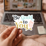 Be Good To You Stickers | Kindness sticker collection, designed with a clean matte look, ideal for planners, journals, notebooks, laptops, phone cases and scrapbooks, offering quiet inspiration throughout the day. - Image 3