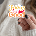 Focus On The Good Stickers | Gratitude sticker pack, designed with a clean matte look, suitable for notebooks, planners, journals, laptops, phone cases and scrapbooks, offering quiet inspiration throughout the day. - Image 3