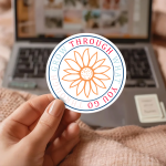 Grow Through What You Go Through Stickers | Gratitude sticker collection, finished with smooth detailed printing, ideal for planners, journals, notebooks, laptops, phone cases and scrapbooks, bringing subtle motivation to creative spaces. - Image 2