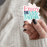 Enjoy The Little Things Stickers | Motivational quote sticker set, finished with smooth detailed printing, suitable for notebooks, planners, journals, laptops, phone cases and scrapbooks, offering quiet inspiration throughout the day. - Image 3