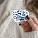 Harvest Your Blessings Stickers | Motivational mini decal pack, printed with a neat and refined appearance, ideal for planners, journals, notebooks, laptops, phone cases and scrapbooks, supporting personal reflection through simple visuals.