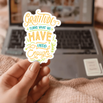 Gratitude Turns What We Have Into Enough Stickers | Kindness mini decal pack, finished with smooth detailed printing, great for journals, planners, laptops, phone cases, notebooks and craft pages, supporting personal reflection through simple visuals. - Image 3