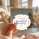 There Are So Many Beautiful Reasons To Be Happy Stickers | Kindness sticker collection, finished with smooth detailed printing, great for journals, planners, laptops, phone cases, notebooks and craft pages, offering quiet inspiration throughout the day. - Image 2