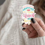 Small Seeds Of Gratitude Will Produce A Harvest Of Hope Stickers | Kindness sticker collection, finished with smooth detailed printing, ideal for planners, journals, notebooks, laptops, phone cases and scrapbooks, bringing subtle motivation to creative spaces. - Image 2
