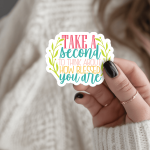 Take A Second To Think About How Blessed You Are Stickers | Gratitude sticker pack, made with clear, crisp lettering, ideal for planners, journals, notebooks, laptops, phone cases and scrapbooks, making a thoughtful small gift for loved ones. - Image 2