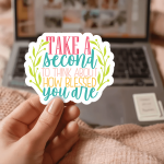 Take A Second To Think About How Blessed You Are Stickers | Gratitude sticker pack, made with clear, crisp lettering, ideal for planners, journals, notebooks, laptops, phone cases and scrapbooks, making a thoughtful small gift for loved ones. - Image 3
