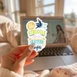 The Best Time To Be Grateful Is Always Stickers | Motivational sticker set, finished with smooth detailed printing, perfect for journals, planners, laptops, notebooks, phone cases and creative projects, adding gentle encouragement to daily routines. - Image 3