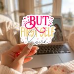 But First Self Love Stickers | Motivational sticker set, printed with a neat and refined appearance, perfect for journals, planners, laptops, notebooks, phone cases and creative projects, offering quiet inspiration throughout the day. - Image 2
