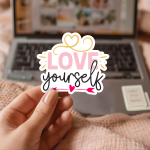 Love Yourself Stickers | Faith sticker set, printed with a neat and refined appearance, perfect for journals, planners, laptops, notebooks, phone cases and creative projects, adding gentle encouragement to daily routines. - Image 3