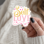 Self Love Stickers | Kindness sticker pack, finished with smooth detailed printing, perfect for journals, planners, laptops, notebooks, phone cases and creative projects, adding gentle encouragement to daily routines.