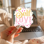 Self Love Stickers | Kindness sticker pack, finished with smooth detailed printing, perfect for journals, planners, laptops, notebooks, phone cases and creative projects, adding gentle encouragement to daily routines. - Image 2
