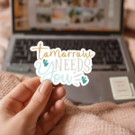 Tomorrow Needs You Stickers | Motivational sticker collection, crafted with attention to detail, great for journals, planners, laptops, phone cases, notebooks and craft pages, offering quiet inspiration throughout the day. - Image 2