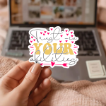 Trust In Your Abilities Stickers | Motivational quote sticker set, designed with a clean matte look, perfect for journals, planners, laptops, notebooks, phone cases and creative projects, bringing subtle motivation to creative spaces.