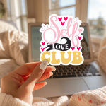 Self Love Club Stickers | Inspirational mini decal pack, crafted with attention to detail, suitable for notebooks, planners, journals, laptops, phone cases and scrapbooks, offering quiet inspiration throughout the day. - Image 2