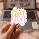Self Love Stickers | Kindness sticker pack, finished with smooth detailed printing, perfect for journals, planners, laptops, notebooks, phone cases and creative projects, adding gentle encouragement to daily routines. - Image 3