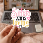 Single And Loving It Stickers | Faith sticker pack, designed with a clean matte look, suitable for notebooks, planners, journals, laptops, phone cases and scrapbooks, adding gentle encouragement to daily routines. - Image 3