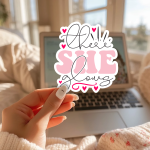 There She Glows Stickers | Gratitude sticker collection, crafted with attention to detail, great for journals, planners, laptops, phone cases, notebooks and craft pages, offering quiet inspiration throughout the day. - Image 3