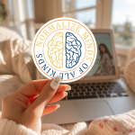 Normalize Minds Of All Kinds Stickers | Kindness mini decal pack, finished with smooth detailed printing, great for journals, planners, laptops, phone cases, notebooks and craft pages, adding gentle encouragement to daily routines. - Image 3