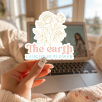 The Earth Laughs In Flowers Stickers | Inspirational sticker collection, printed with a neat and refined appearance, ideal for planners, journals, notebooks, laptops, phone cases and scrapbooks, adding gentle encouragement to daily routines. - Image 3