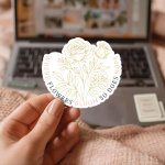 Where Flowers Bloom So Does Hope Stickers | Gratitude sticker collection, crafted with attention to detail, ideal for planners, journals, notebooks, laptops, phone cases and scrapbooks, adding gentle encouragement to daily routines. - Image 2