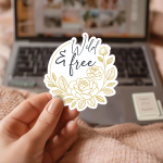Wild & Free Stickers | Inspirational mini decal pack, made with clear, crisp lettering, perfect for journals, planners, laptops, notebooks, phone cases and creative projects, bringing subtle motivation to creative spaces.